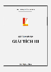 Đại cương môn phái | Gợi ý giải bài tập Giải tích 3 | Đại học Bách khoa Thành phố Hồ Chí Minh