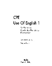 CPE Use of English 1 - Virginia Evans | Trường Đại học Ngoại ngữ, Đại học Quốc gia Hà Nội