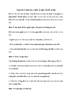 Soạn bài Trình bày ý kiến về một vấn đề xã hội - Chân trời sáng tạo