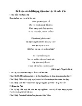 Đề khảo sát chất lượng đầu năm môn Văn lớp 10 năm 2025 (Đề 2)