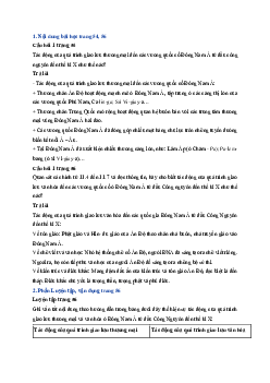 Giải sách giáo khoa môn Lịch Sử lớp 6 Bài 11: Giao lưu thương mại và văn hóa ở Đông Nam Á | Cánh diều