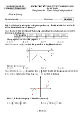 Đề thi thử TN THPT 2025 lần 2 môn Toán cụm chuyên môn số 3 – Đắk Lắk