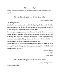 Viết một bức thư ngắn cho một người bạn để hỏi thăm và kể về việc học tập của em | Tập làm văn lớp 3 Chân trời sáng tạo