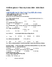 15 đề thi giữa kì 1 Toán lớp 5 năm 2024 - 2025 (Sách mới)
