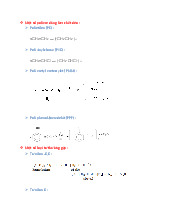 Một Số Polime Dùng Làm Chất Dẻo | Hóa học 12