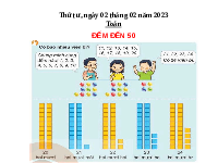 Giáo án điện tử Toán 1 Chân trời sáng tạo : Đếm số đến 50