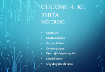 Chương 4 - Kế thừa và Ứng dụng trong Java: Nguyên lý và Ví dụ | Môn Computer science - Đại học Quy Nhơn