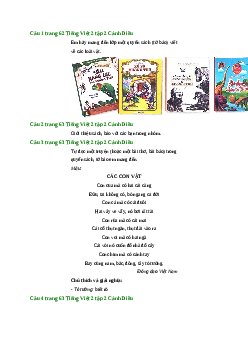 Giải SGK môn Tiếng việt 2 - Bài 25: Đọc sách báo viết về các loài vật (1)  | Cánh Diều