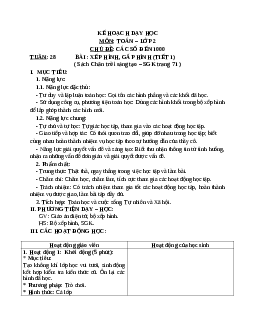 Giáo án Toán 2 sách Chân trời sáng tạo (cả năm) | Tuần 28 | Tiết 4