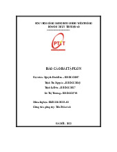Báo cáo Thiết kế bộ lọc IIR môn Xử lý tín hiệu số | Học viện Công Nghệ Bưu Chính Viễn Thông