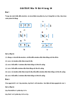 Hóa học 10 Chân Trời Sáng Tạo - Bài 4: Cấu trúc lớp vỏ electron của nguyên tử