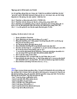 Tập hợp một số đề thi tuyển vào Viettel