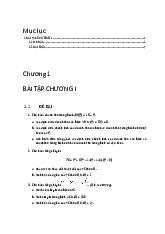 Bài tập Chương 1 môn Toán kinh tế | Học viện Công Nghệ Bưu Chính Viễn Thông