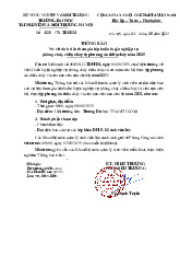Thông báo về việc cử sinh viên tham gia lớp huấn luyện nghiệp vụ phòng cháy, chữa cháy và phương án chữa cháy năm 2025