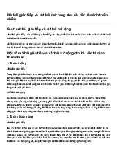 Mở bài gián tiếp và kết bài mở rộng cho bài văn tả cảnh thiên nhiên | Ngữ văn 6