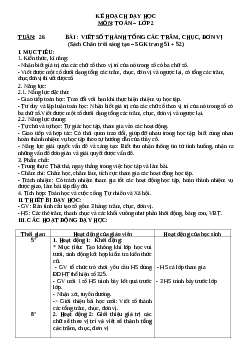 Giáo án Toán 2 sách Chân trời sáng tạo (cả năm) | Tuần 25 | Tiết 4