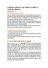 Công dân Việt Nam là gì? Quyền và nghĩa vụ công dân Việt Nam