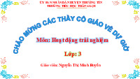Giáo án điện tử Hoạt động trải nghiệm 3 Cánh diều: Thầy cô trong mắt em