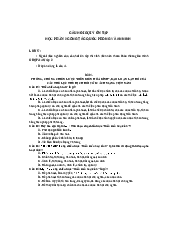 Câu hỏi gợi ý ôn tập học phần 2 công tác quốc phòng an ninh môn giao dục quốc phòng | Đại học Văn Lang| Đại học Văn Lang