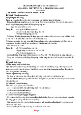 Đề Cương Ôn Tập Học Kỳ 1 KHTN 9 Chân Trời Sáng Tạo 2024-2025