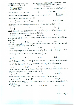 Đề thi HK1 Toán 11 năm học 2019 – 2020 sở GD&ĐT Bà Rịa – Vũng Tàu
