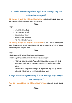 Soạn bài Người con gái Nam Xương một bi kịch của con người | SGK Ngữ Văn 9 Kết nối tri thức (Tập 1)