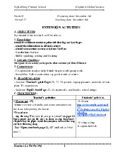 Giáo án môn Tiếng anh lớp 4 tuần 10 - Unit 6: Our school facilities | Bộ sách Global Success | Tiểu học ( Chương trình mới)