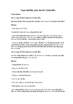 Soạn bài Đây mùa thu tới  | Ngữ văn 11 Cánh diều