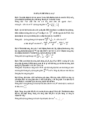 Bộ câu hỏi ôn tập bài tập chương 5, 6, 7 môn Đại số tuyến tính | Đại học Bách Khoa, Đại học Đà Nẵng