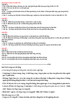 Đề cương - Vệ sinh học | môn Triết học Mác -Lênin | Đại học sư phạm Hà nội