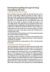 Bộ Công Thương tiếng Anh là gì? Sở Công thương tiếng Anh là gì?