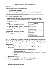 Bài tập JAVA cơ sở tuần 5 - OOP môn Công nghệ thông tin| Trường Đại học Kinh doanh và Công nghệ Hà Nội