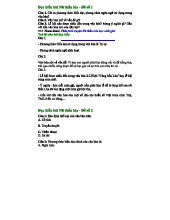 Đọc hiểu bài Nữ thần Lúa - Đề thi số 1 đến 6