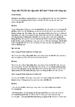 Soạn bài Tôi đã học tập như thế nào? | Ngữ văn 11 Chân trời sáng tạo