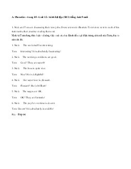 Giải bài tập SBT Tiếng Anh lớp 9 chương trình mới Unit 12: My Future Career