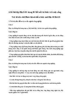 Địa lí 10 Bài 30: Tổ chức lãnh thổ công nnghiệp - Kết Nối Tri Thức