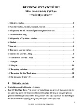 Đề cương ôn tập cuối kỳ Cơ sở văn hóa Việt Nam-Trường Đại học Ngoại ngữ- Đại học Quốc gia Hà Nội