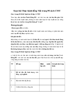 Soạn bài Thực hành tiếng Việt Ngữ Văn 10 trang 90 sách Chân Trời Sáng Tạo