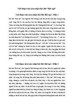Văn mẫu lớp 6: Viết đoạn văn cảm nhận bài thơ Bắt nạt (6 mẫu) | Kết nối tri thức