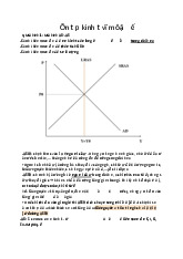 Ôn tập kinh tế vĩ mô - Dạng đồ thị kinh tế vĩ mô - Môn Kinh tế vĩ mô - Đại Học Kinh Tế - Đại học Đà Nẵng