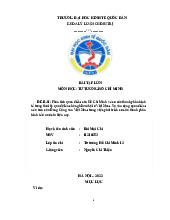 Phân tích quan điểm của Hồ Chí Minh về cơ cấu thành phần kinh tế trong thời kỳ quá độ lên chủ nghĩa xã hội ở Việt Nam | Bài tập lớn môn Tư tưởng Hồ Chí Minh
