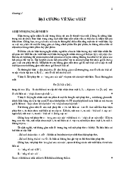 Lý thuyết và bài tập Chương 1 - Xác suất thống kê | Trường Đại học Khoa học Tự nhiên, Đại học Quốc gia HCM