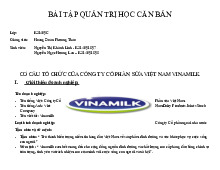 Bài tập quản trị học căn bản/ Trường đại học kinh tế - luật đại học quốc gia thành phố Hồ Chí Minh