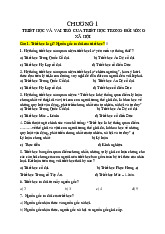 CHƯƠNG 1: TRIẾT HỌC VÀ VAI TRÒ CỦA NÓ TRONG ĐỜI SỐNG XÃ HỘI môn Triết học Mác-Lênin TN | Trường Đại Học Thái Nguyên