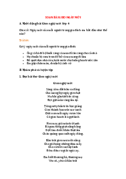 Đọc: Gieo ngày mới lớp 4 trang 18 Chân trời sáng tạo