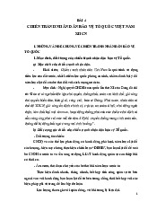 Chiến Tranh Nhân Dân Bảo Vệ Tổ Quốc Việt Nam Xhcn  môN Quốc phòng | Học viện Nông nghiệp Việt Nam