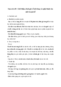 Soạn bài Giới thiệu, đánh giá về nội dung và nghệ thuật của một truyện kể -Ngữ văn 10 Chân trời sáng tạo