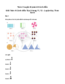 Giải Toán lớp 4 Bài 56: Luyện tập Cánh diều