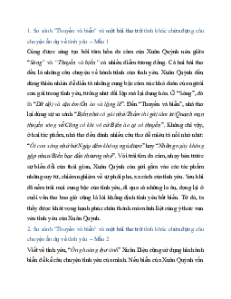 Viết đoạn văn (khoảng 150 chữ) so sánh "Thuyền và biển" và một bài thơ trữ tình khác chứa đựng câu chuyện ẩn dụ về tình yêu | Văn mẫu 11 Kết nối tri thức