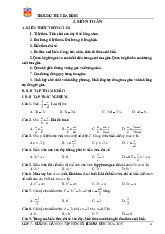 Ôn tập học kỳ 2 Toán 7 năm 2024 – 2025 trường THCS Ba Đình – Hà Nội